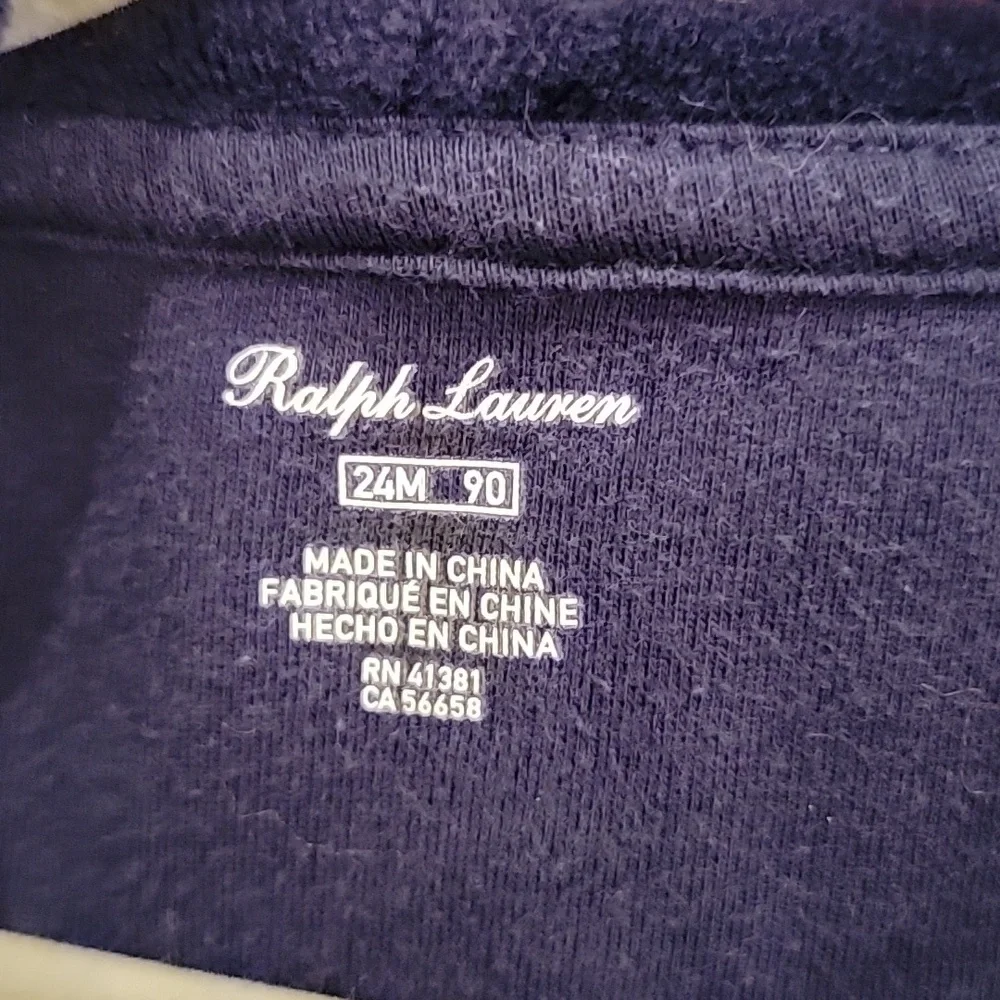 Polo ralph lauren velvet hoody hoodie size 2 24m